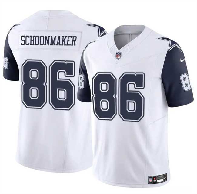 Men & Women & Youth Dallas Cowboys #86 Luke Schoonmaker White 2023 F.U.S.E Vapor Untouchable Limited Stitched Jersey